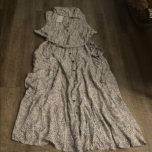 Croft & Barrow Black and White Maxi Dress